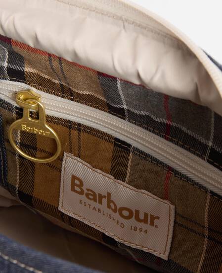 Mini borsa tote in denim Mya Indigo