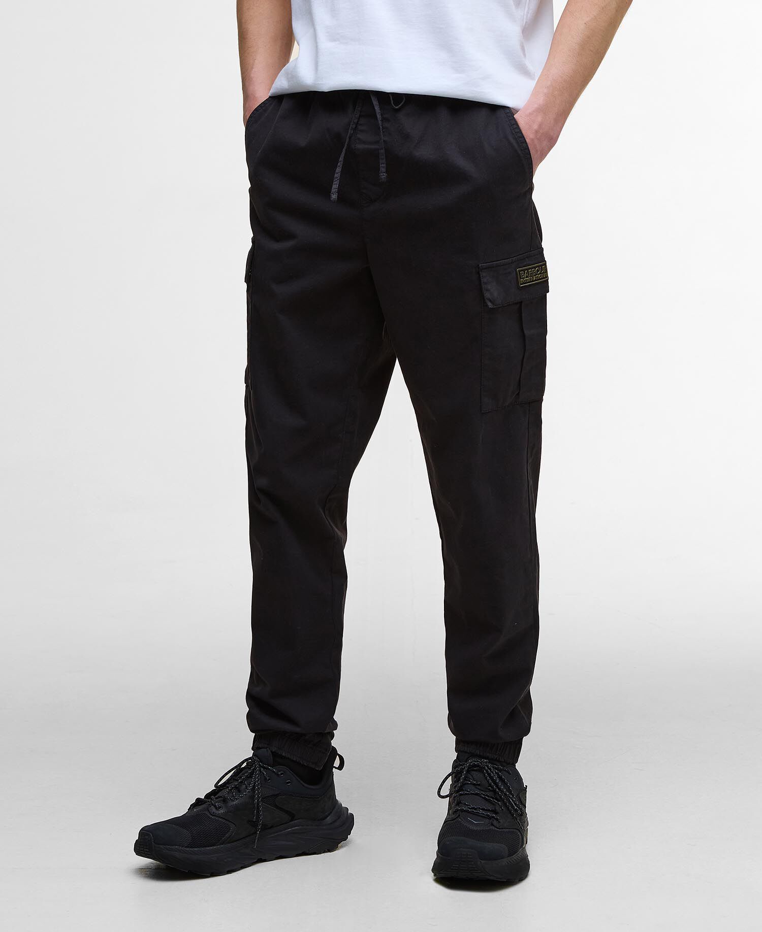 Outline Cargo Trousers Black