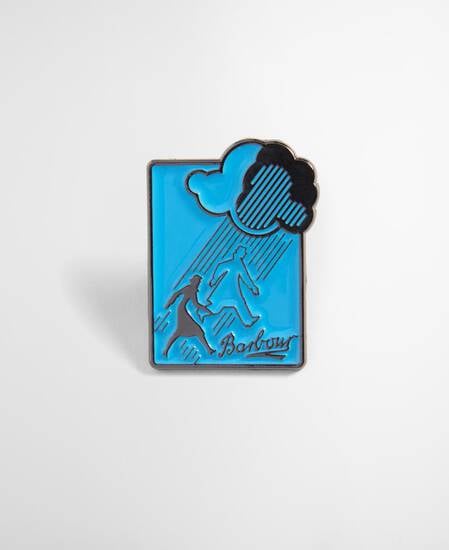 Barbour Rain Pin Badge Rain