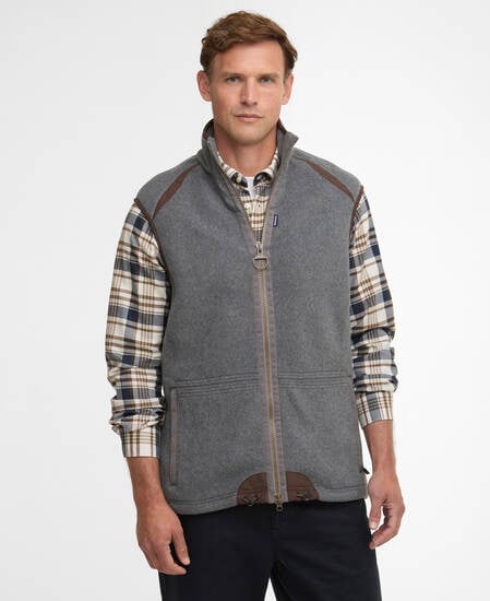 Weste Langdale Fleece Dark Grey Marl