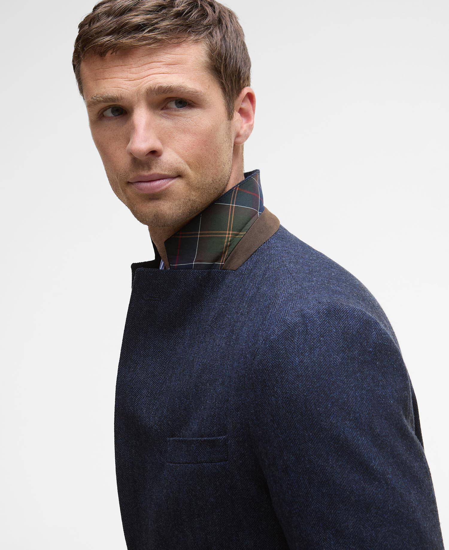 Blazer con motivo a spina di pesce Sutherland image number 4