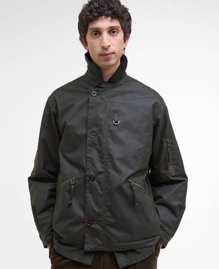 Hanger Waxed Deck Jacket Archive Olive