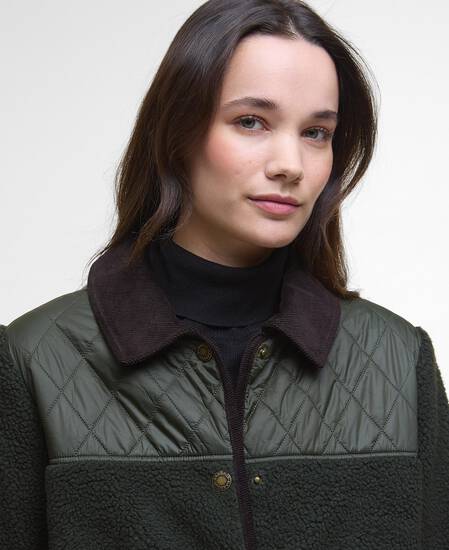 Giacca in pile Laurel Olive/Sage