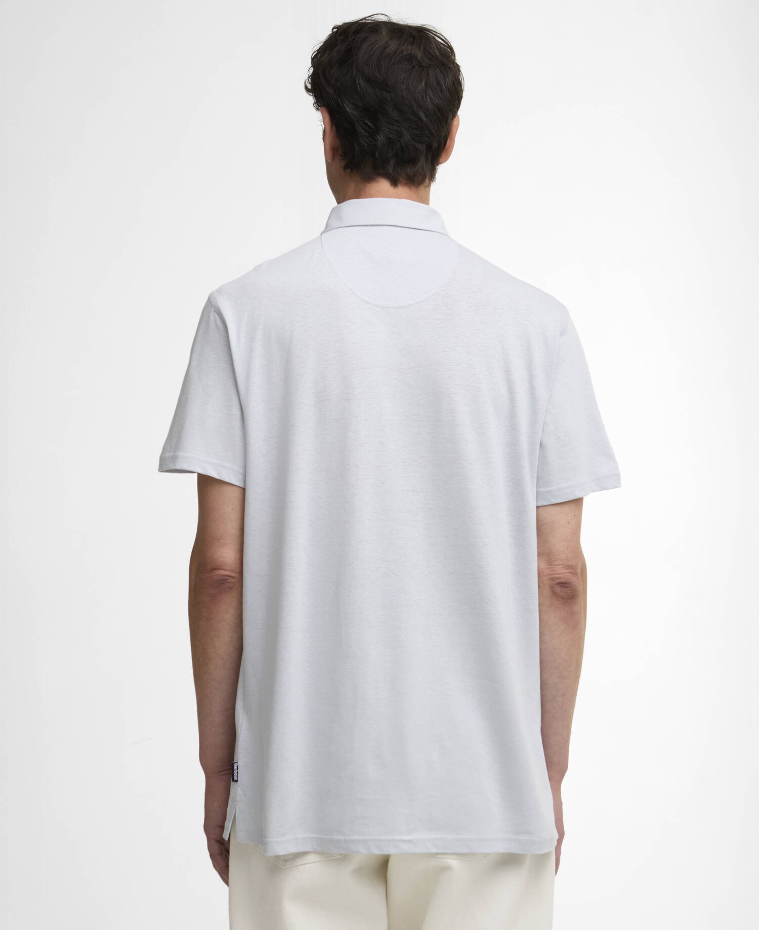 Polo Steventon in misto lino con vestibilit&agrave; leggermente aderente image number 2