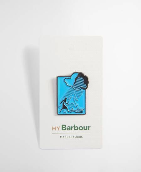 Barbour Rain Pin Badge Rain