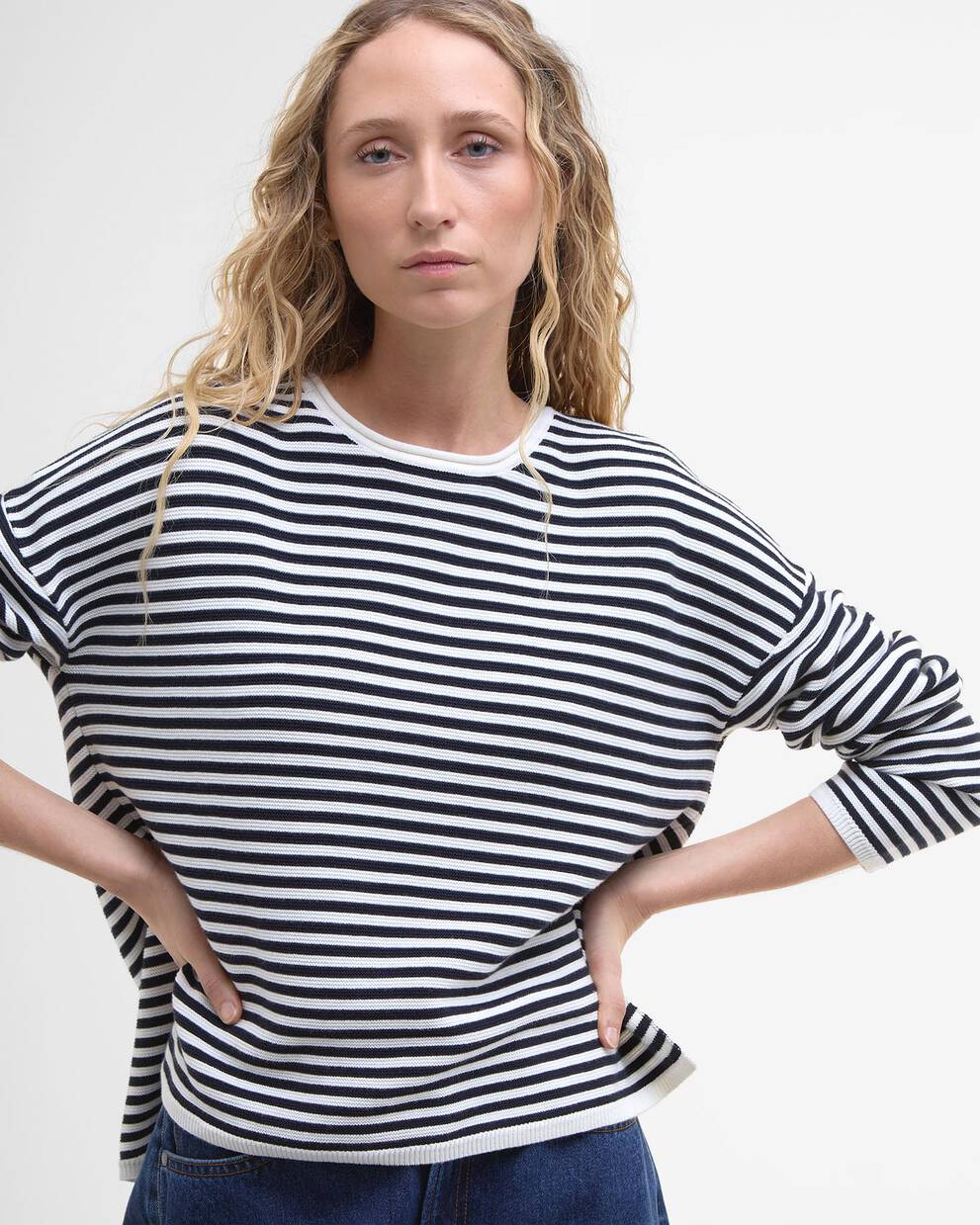 Marine Striped Crew Neck Jumper