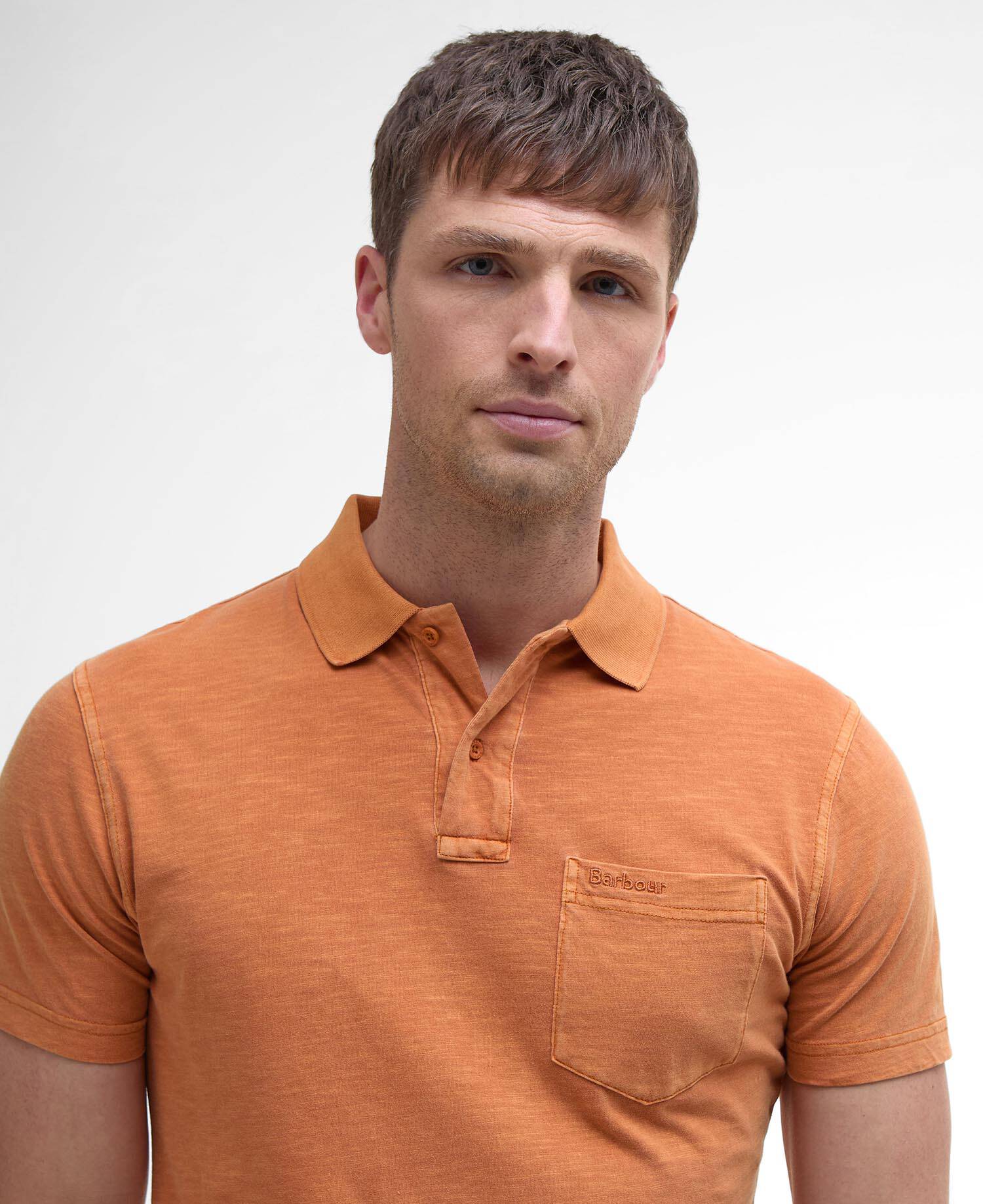 Pigment Dye Slub Polo Shirt image number 3