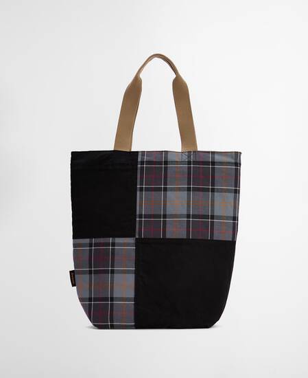 Tote Bag Transport Patchwork Black/Modern Tartan