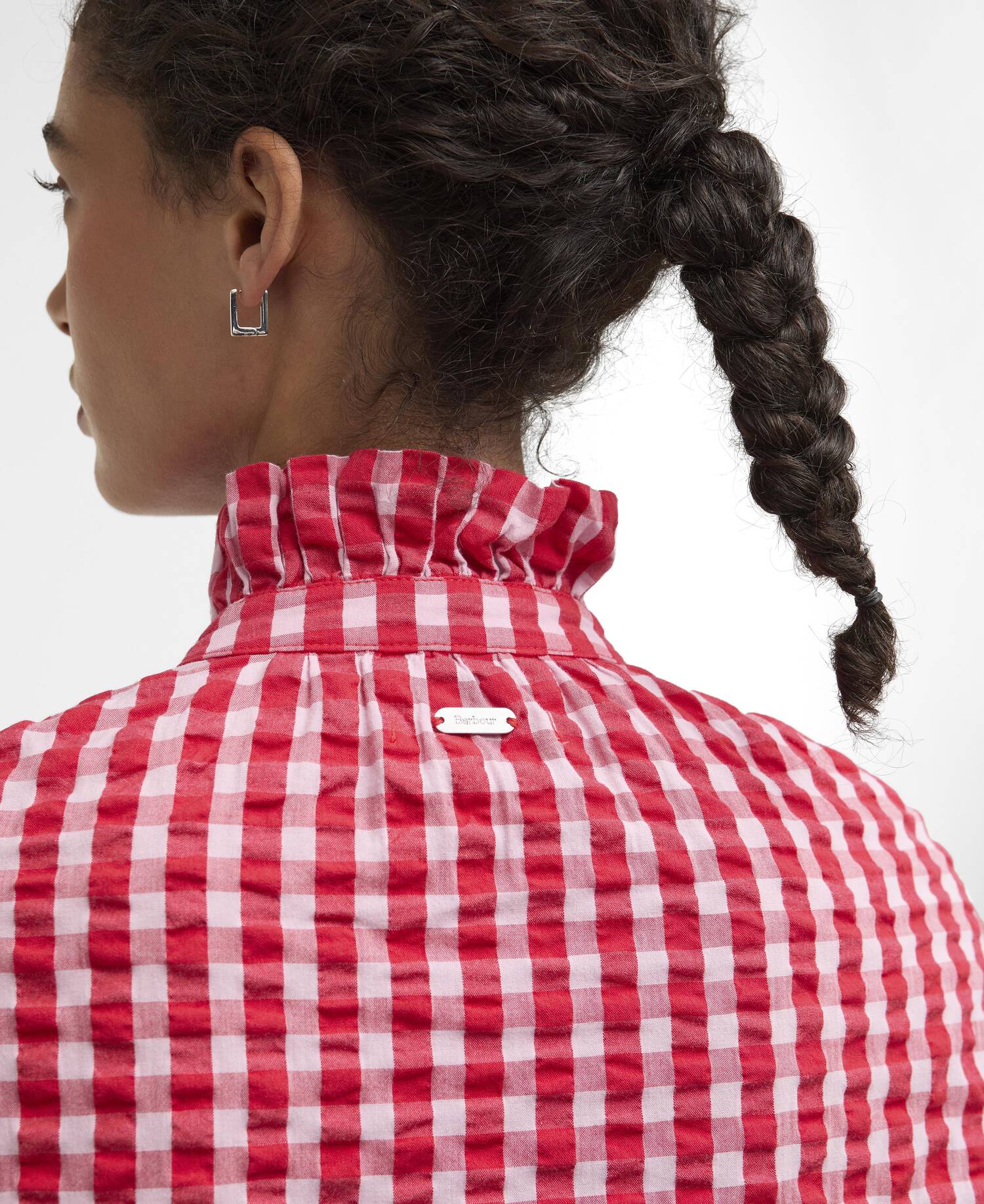 Esther Gingham Oversized Shirt image number 5
