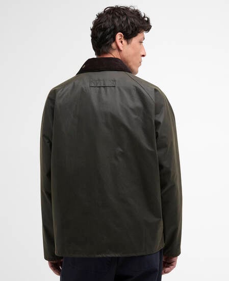 Re-Engineered Blackett Spey Waxed Jacket Archive Olive
