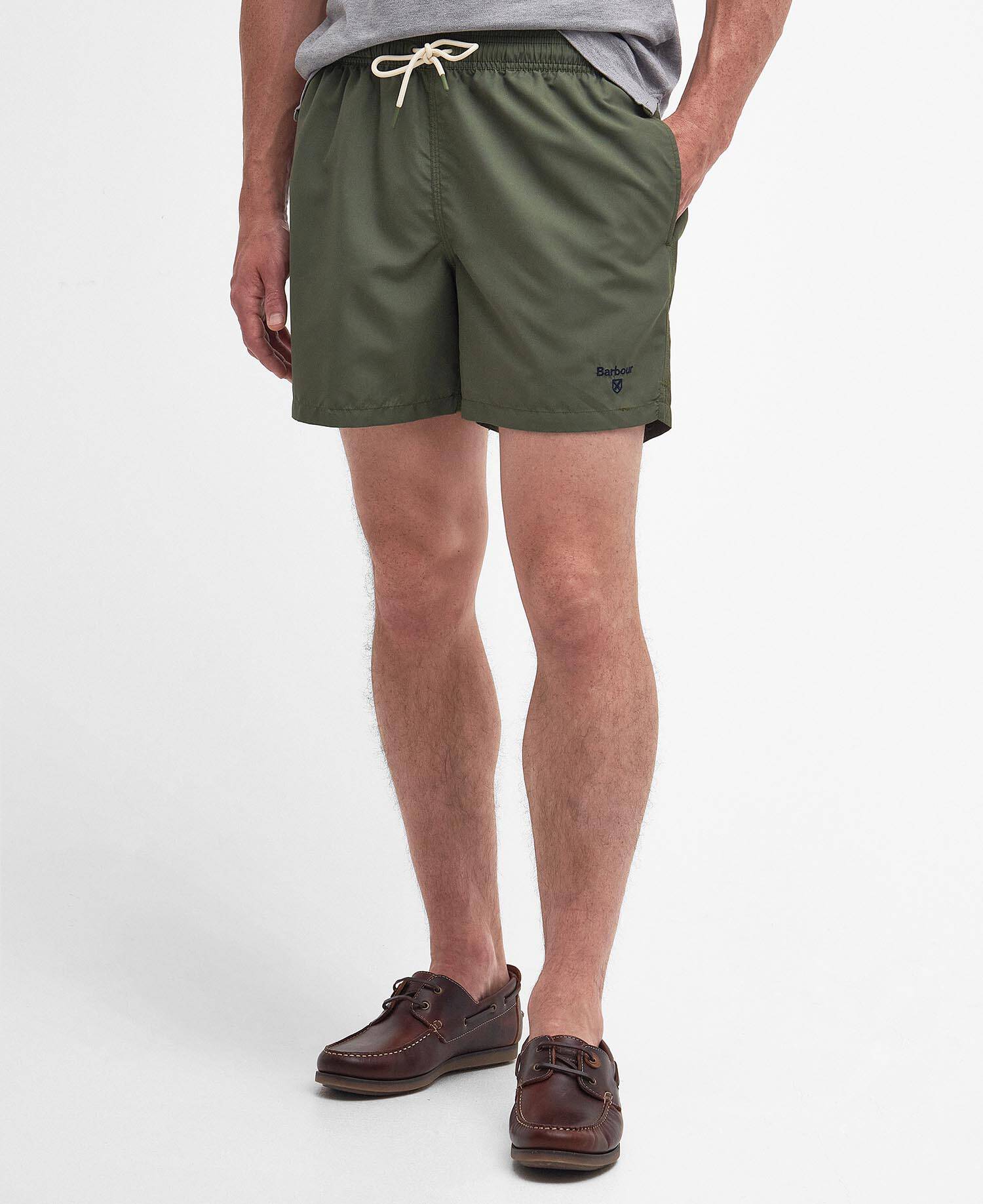 Logo Swim Shorts Olive image number 1