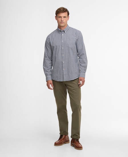 Gingham Aukside Regular Shirt Navy