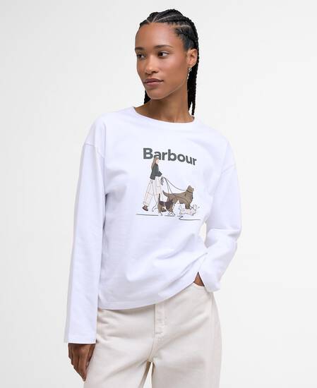 Langarmshirt Woodhouse White