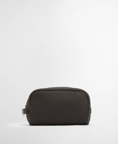 Waxed Washbag Olive/Beacon