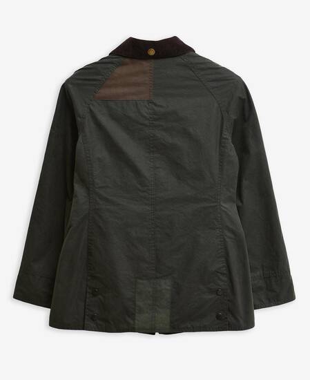 Barbour Re-Loved Beadnell Waxed Jacket - Size 10 Sage Barbour Re-Loved Beadnell Waxed Jacket - Size 10 Sage