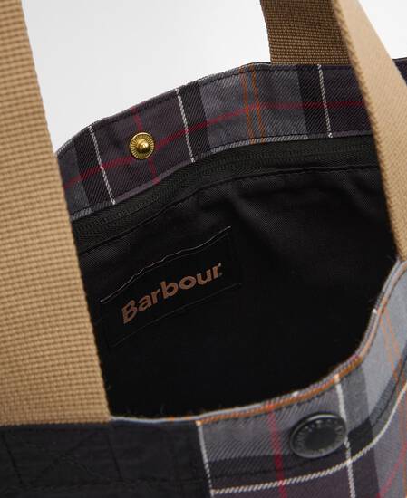 Tote Bag Transport Patchwork Black/Modern Tartan