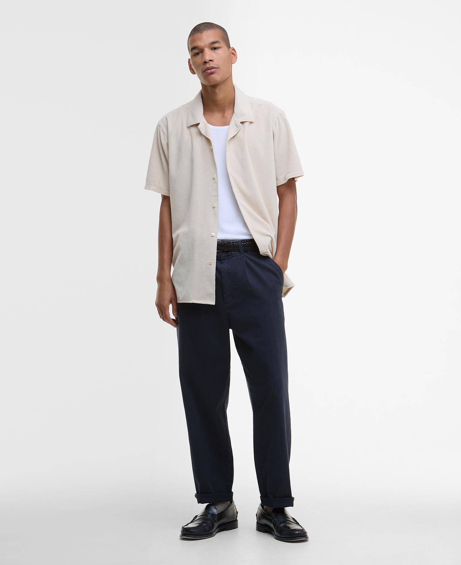 Rothbury Towelling Short-Sleeved Shirt image number 1