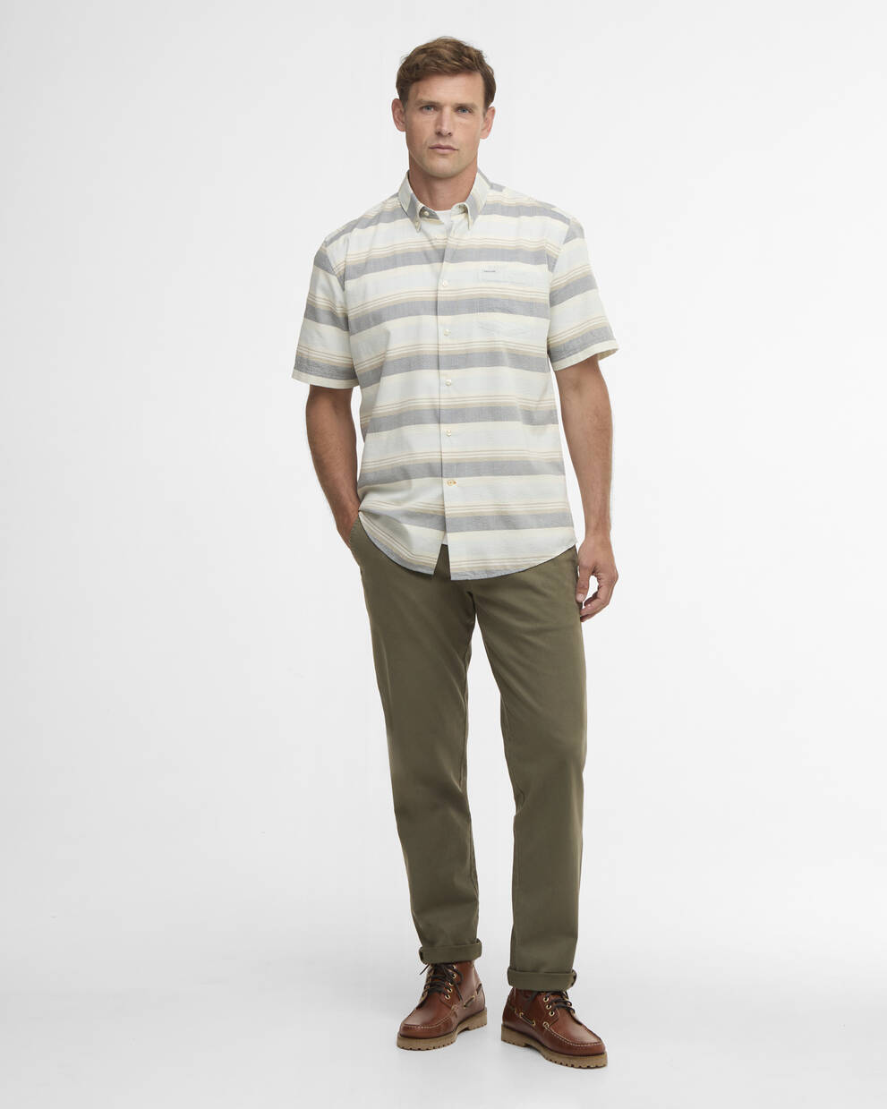 Chathill Striped Regular Short-Sleeved Shirt