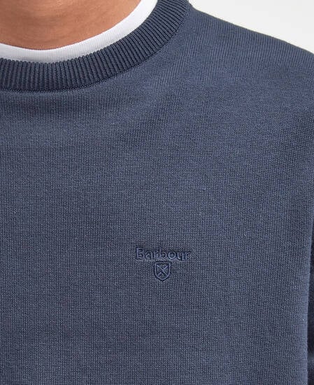 Pima Cotton Crew Neck Jumper Classic Navy