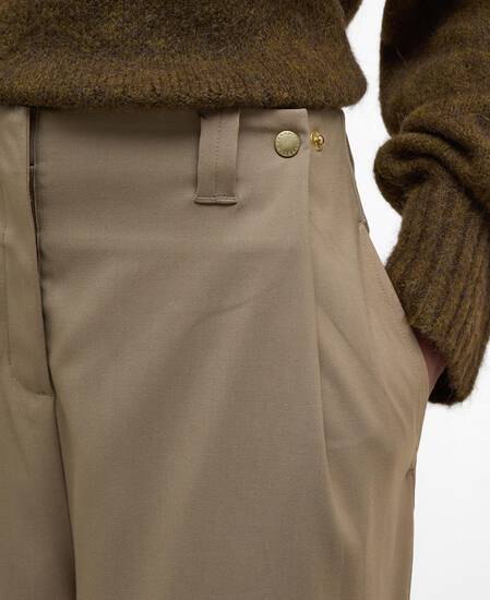 Lorrie Oversized Trousers Military Brown