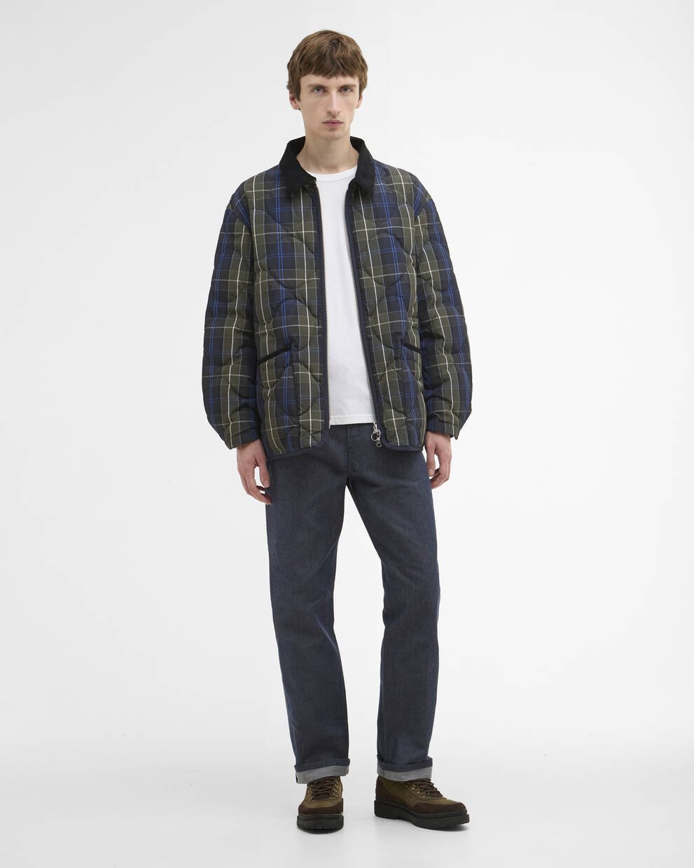 Barbour x ARKET Tartan Quilted Jacket