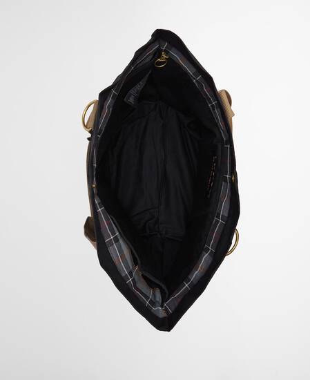 Tote Bag Transport Carry-All Black/Modern Tartan