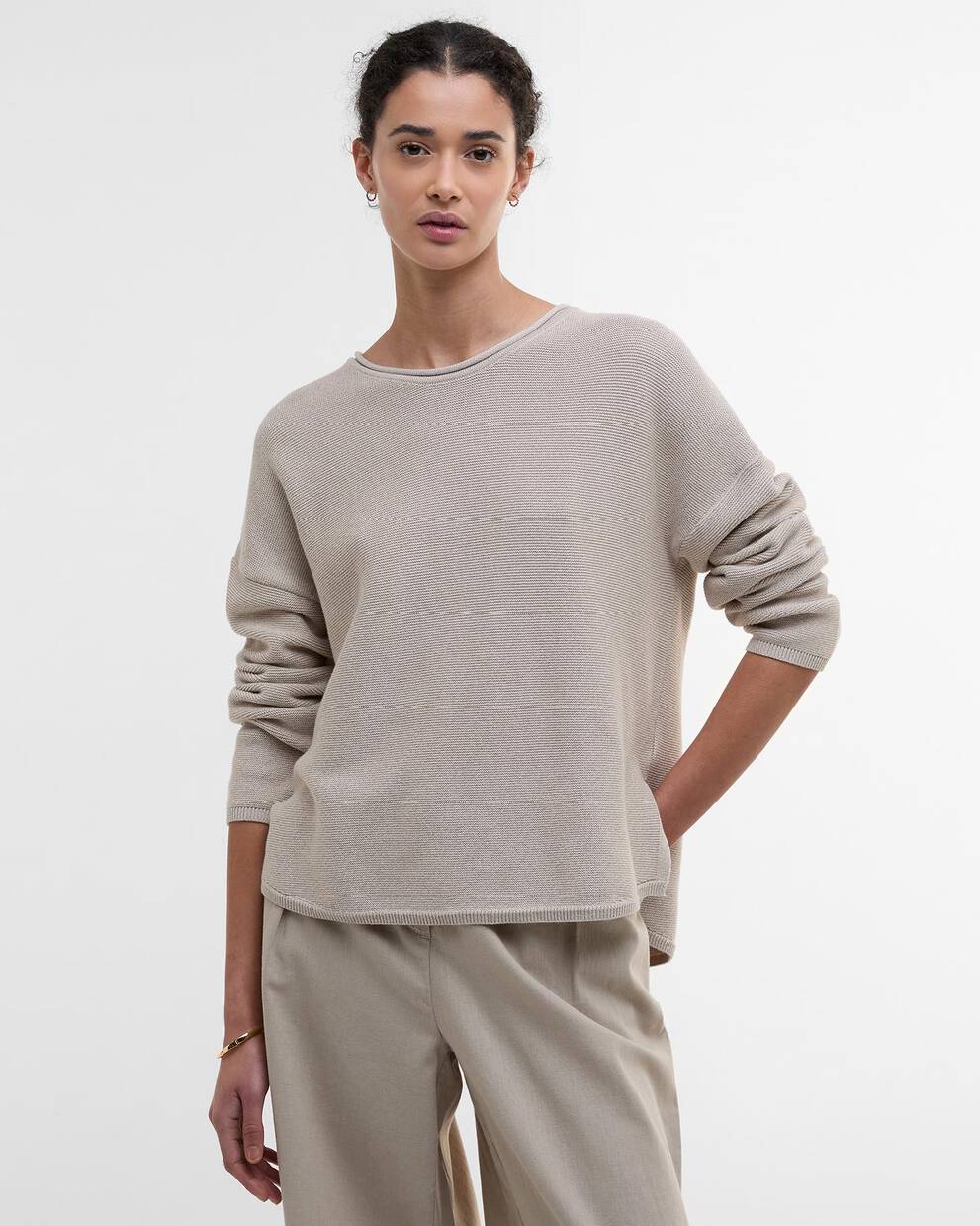 Marine Crew Neck Jumper