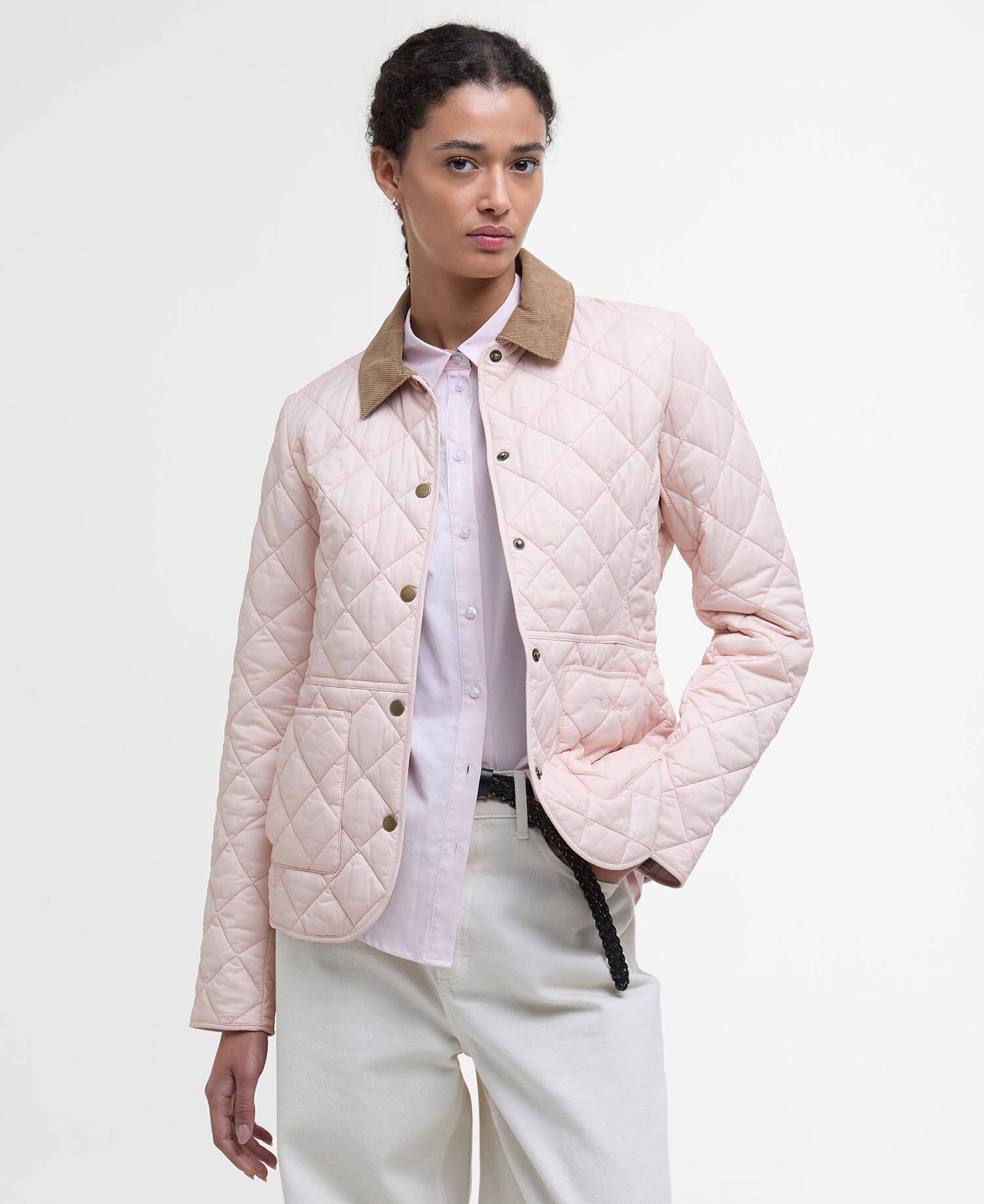 Deveron Quilted Jacket Primrose Pink/Ice White image number 0