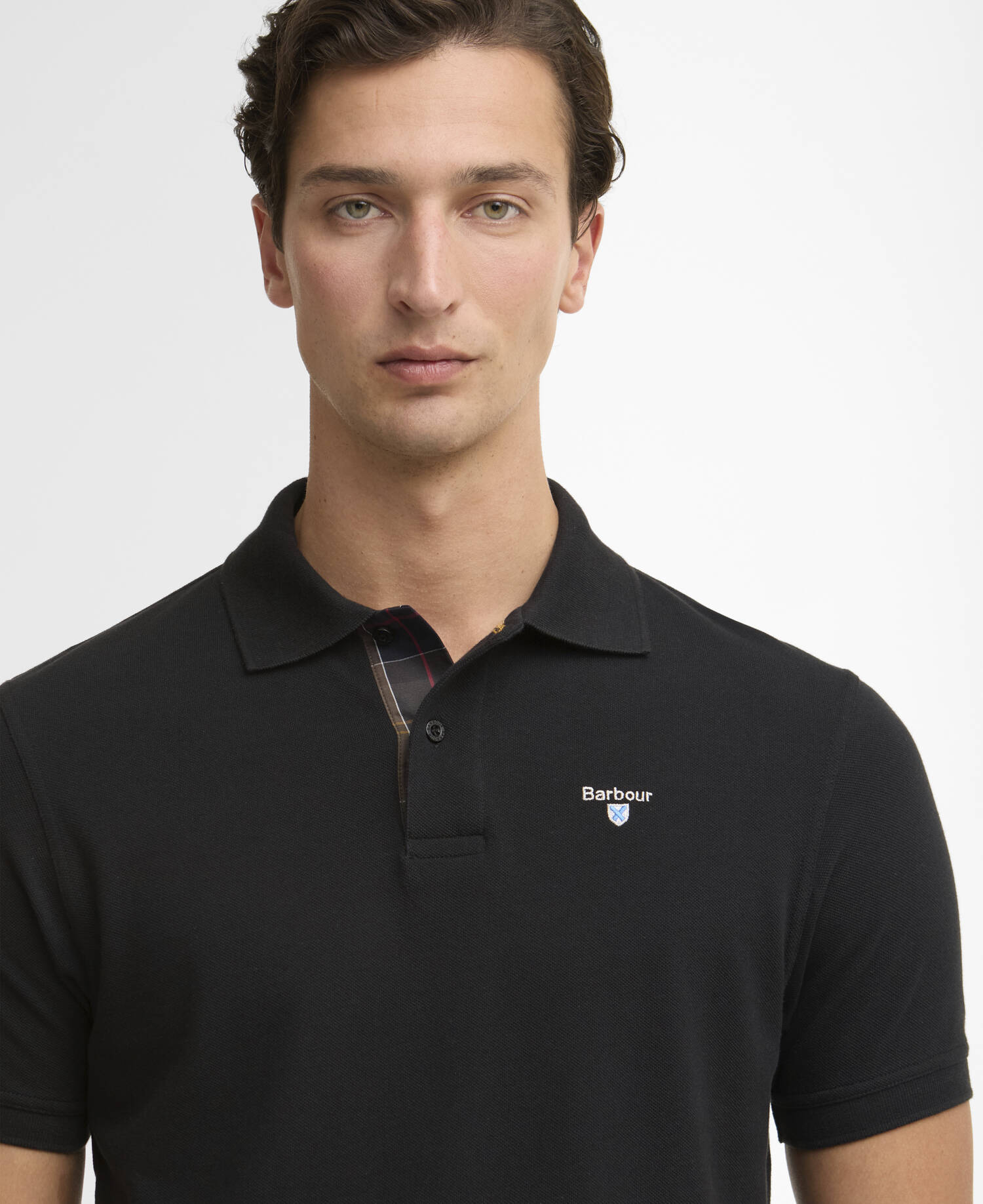 Polo in cotone Black/Classic image number 3