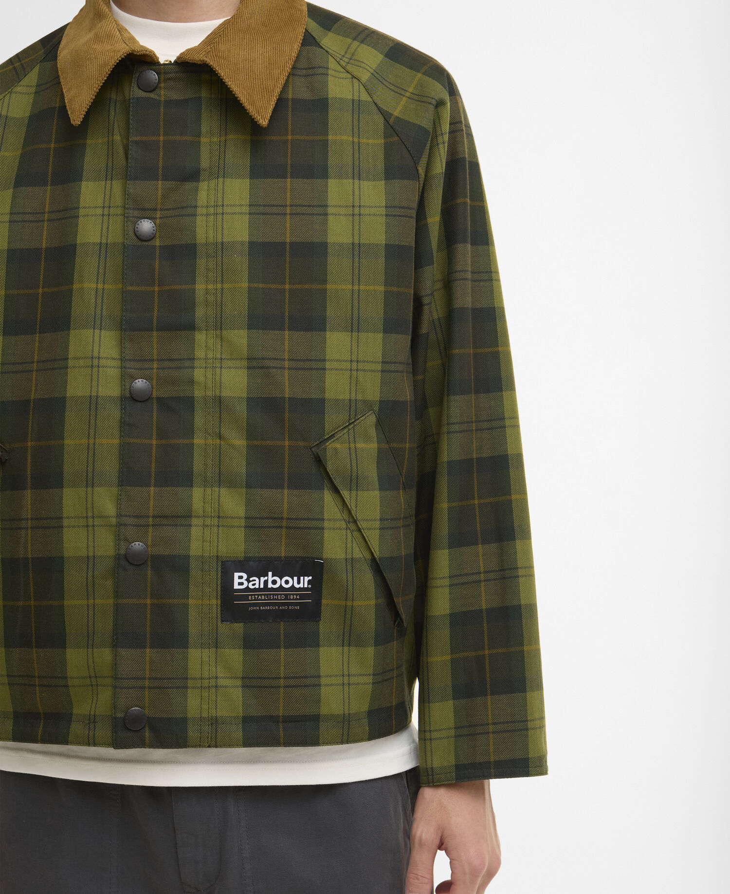 Oversized Reversible Transporter Jacket Bleached Olive