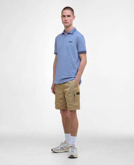 Calibrated Tipped Polo Shirt Manor Blue