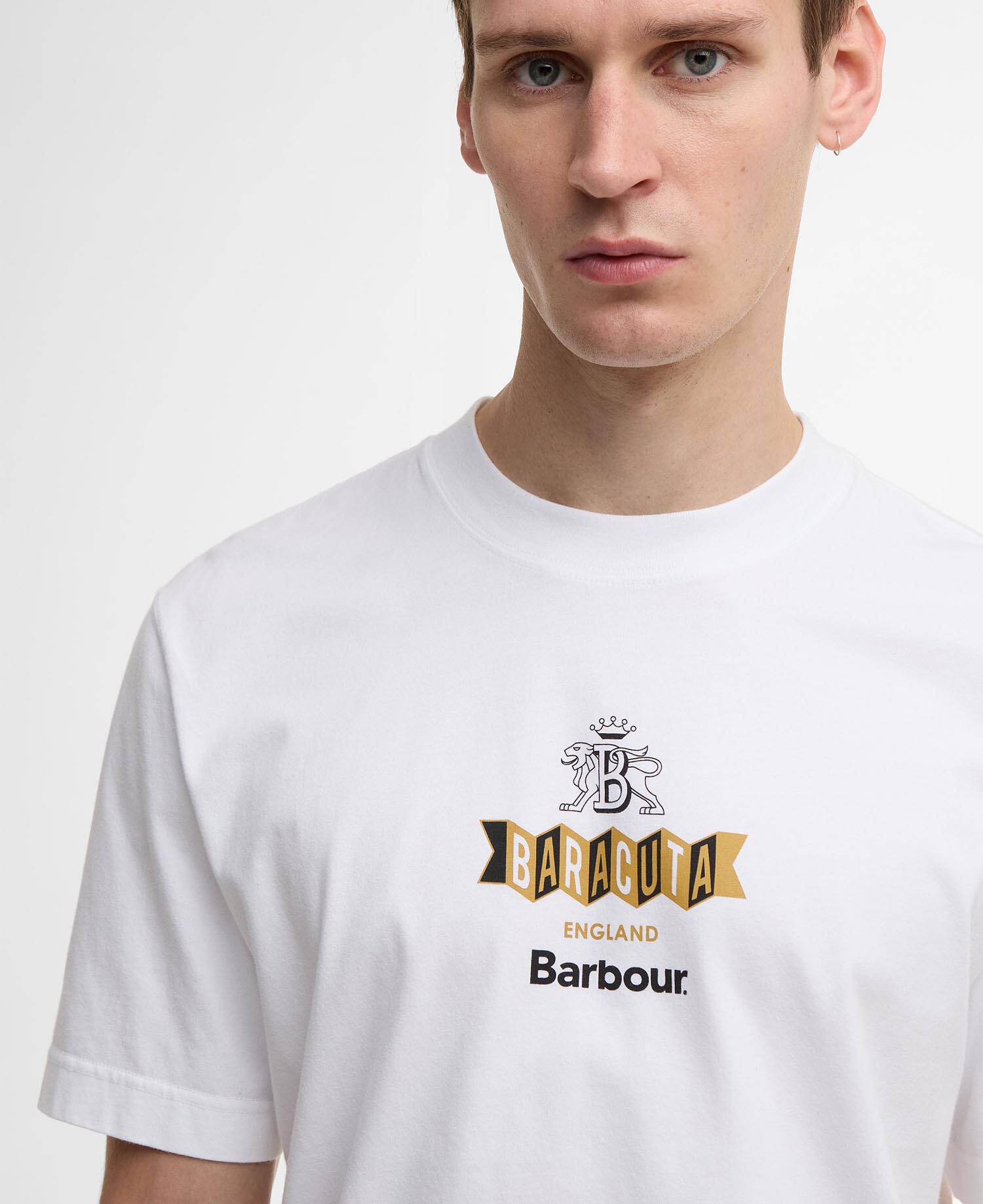 Barbour x Baracuta Vinyl Oversized T-Shirt White image number 3