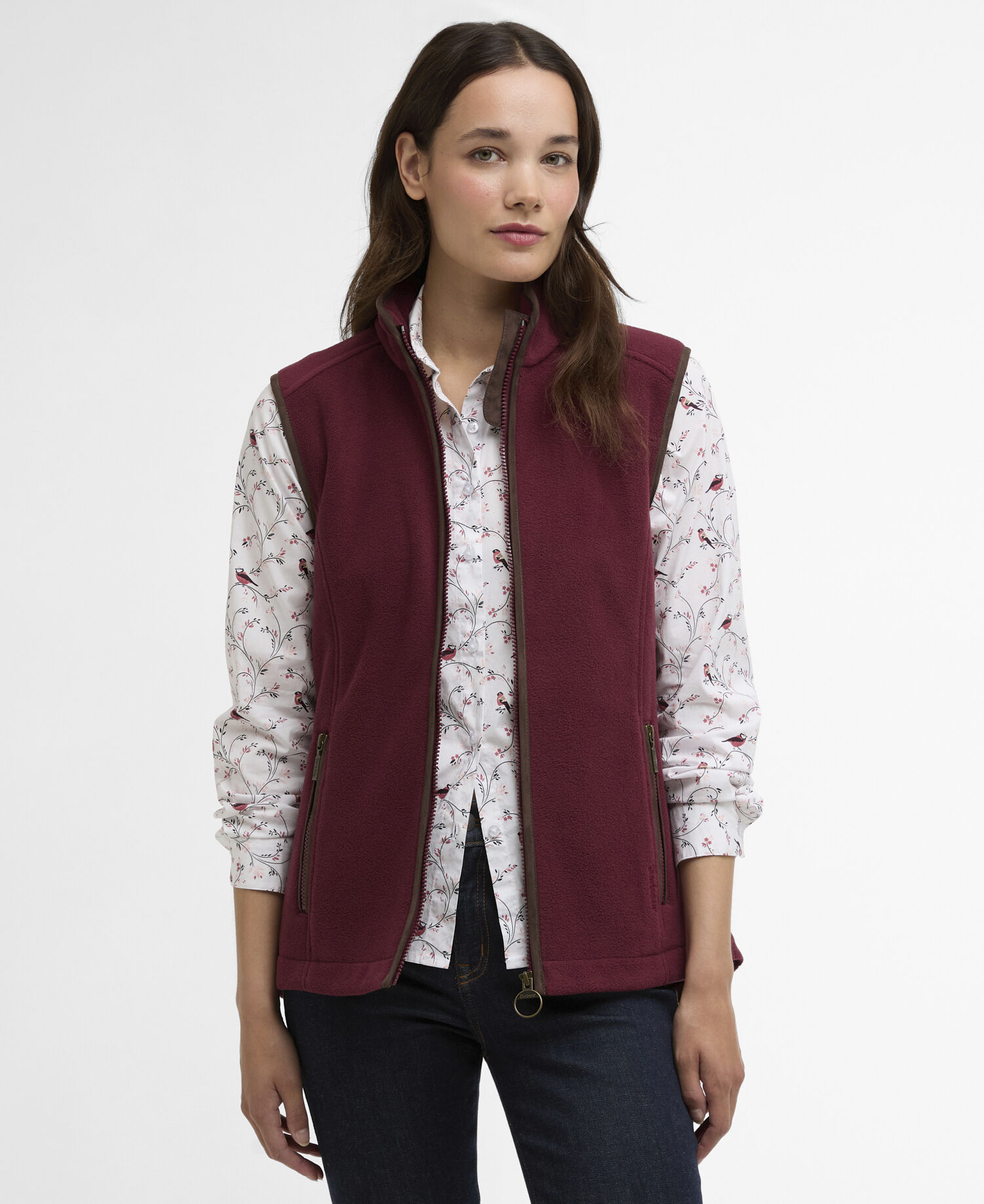 Country Colton Fleece Gilet Port