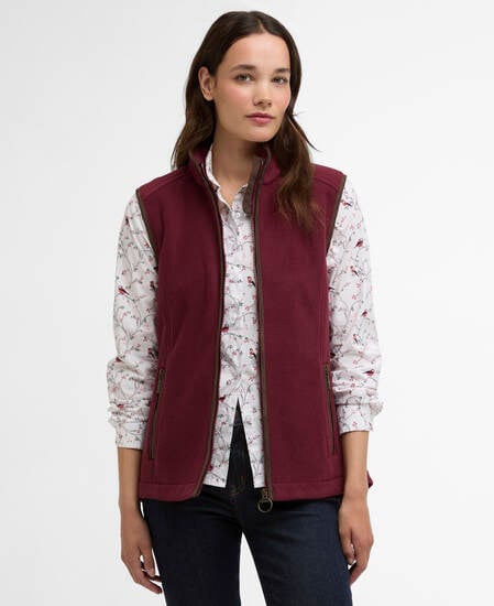 Country Colton Fleece Gilet Port
