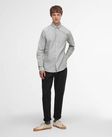 Oxford Tailored Long-Sleeved Shirt Fern