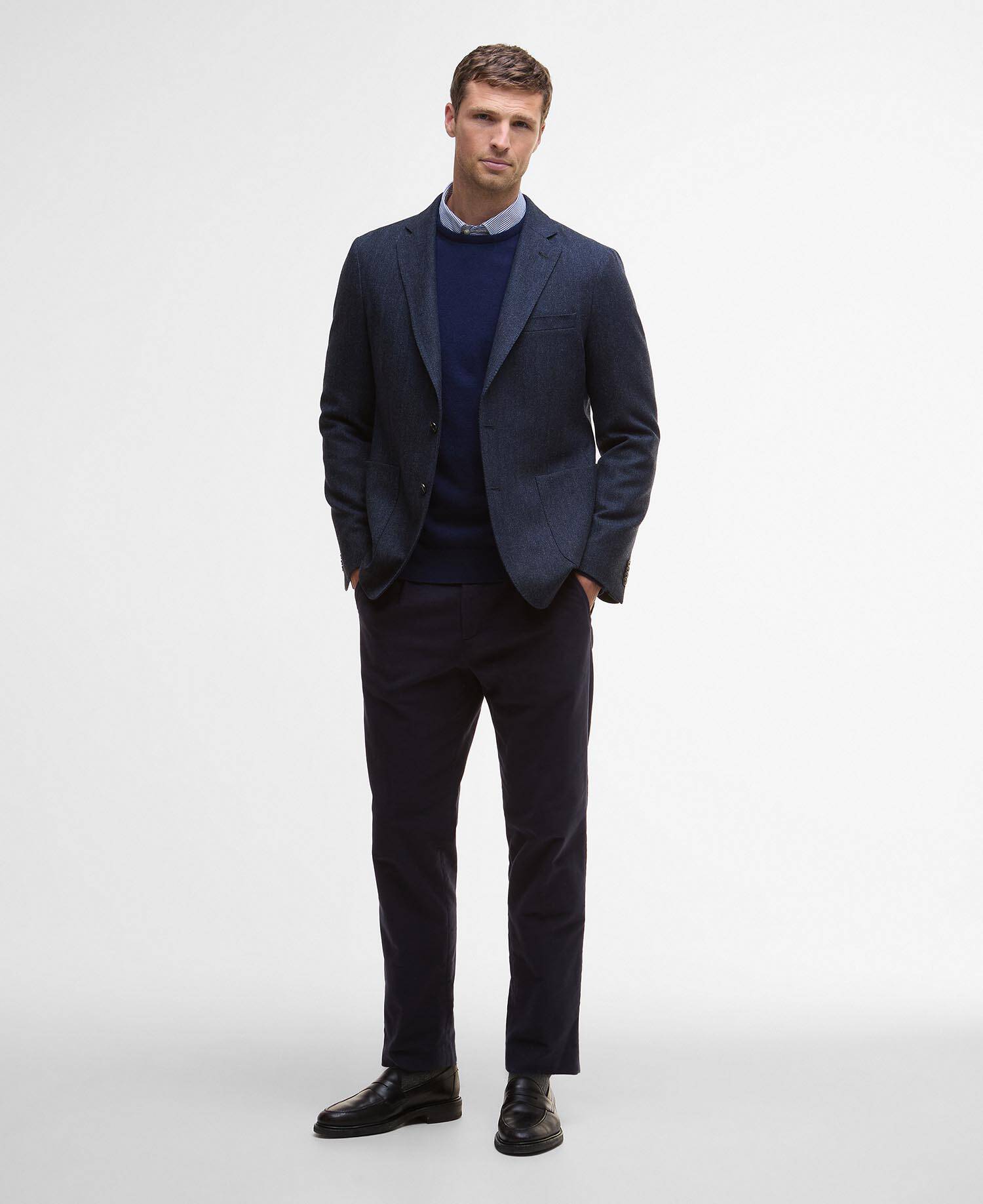 Blazer con motivo a spina di pesce Sutherland image number 1