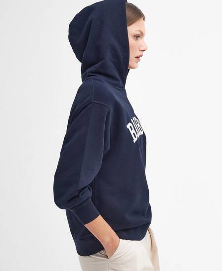 Northumberland Hoodie Navy-White