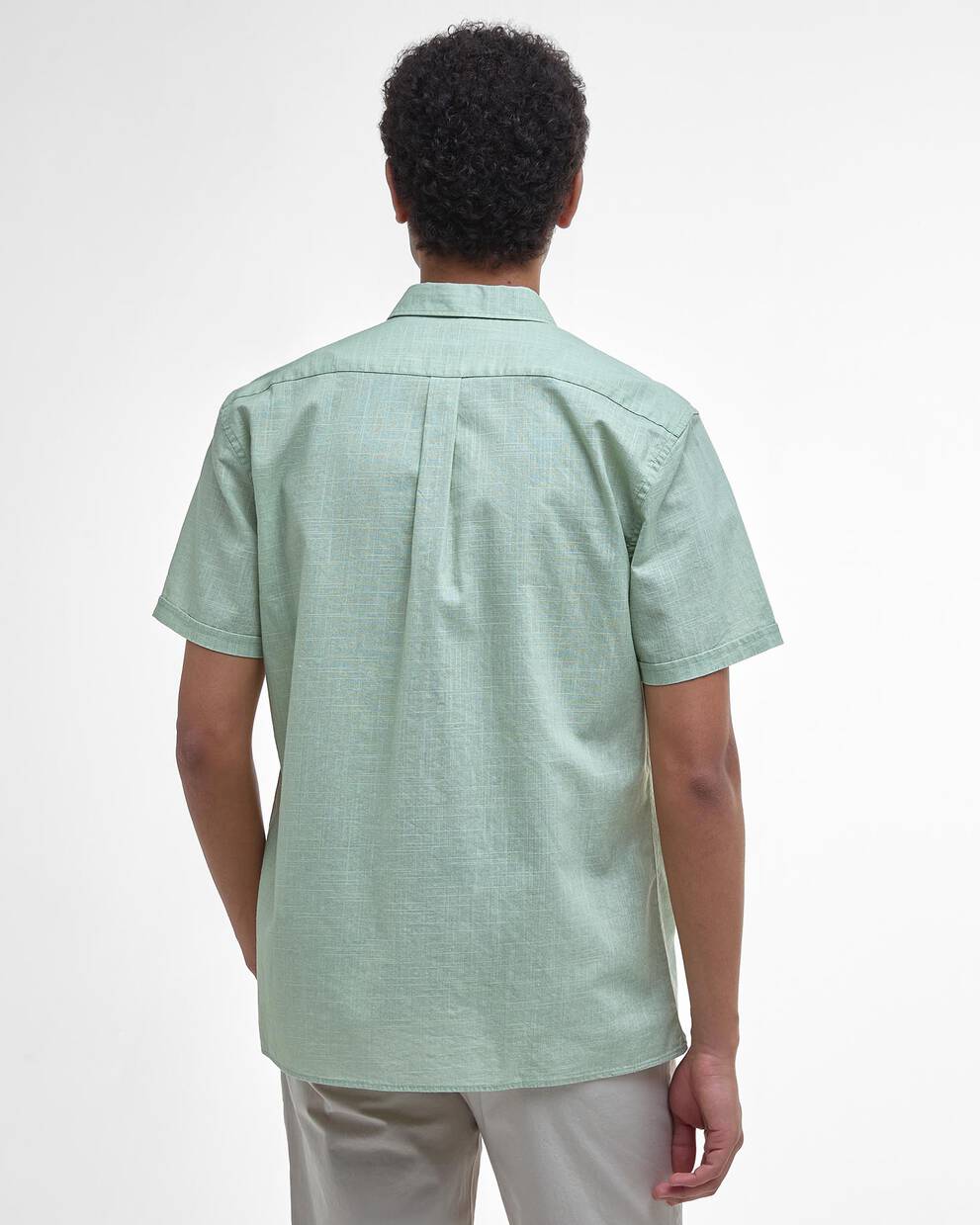 Pigment Dye Slub Short-Sleeved Shirt