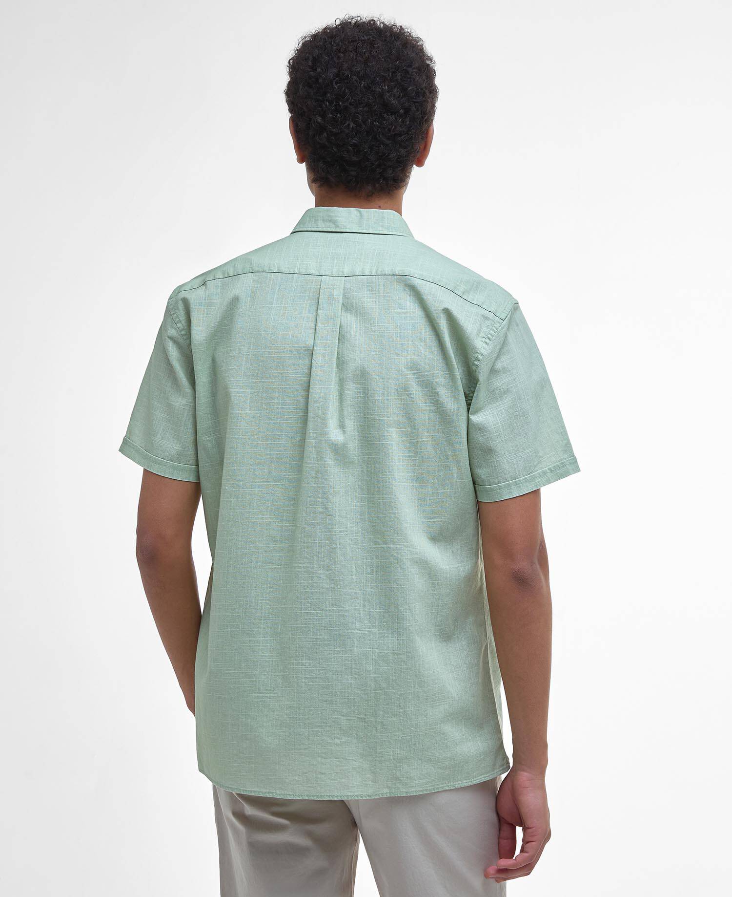 Pigment Dye Slub Short-Sleeved Shirt image number 2