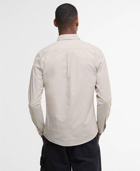 Marsden Tailored Long-Sleeved Shirt Washed Stone