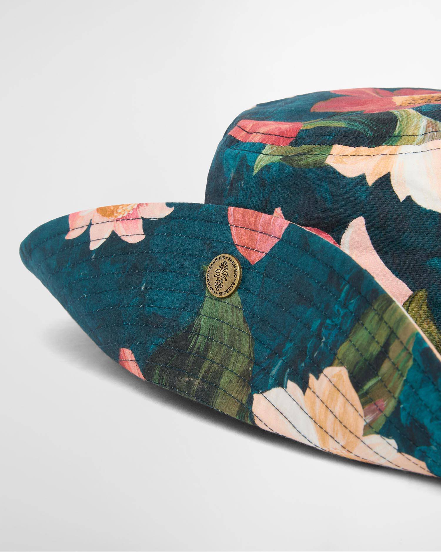 Barbour FARM Rio Wild Flower Sun Hat Navy Wildflower image number 4