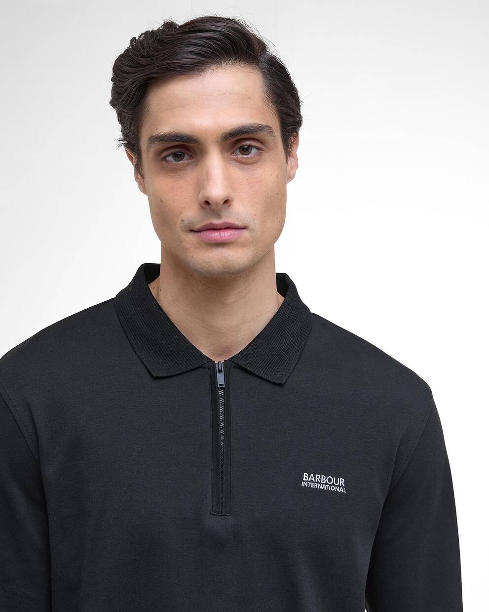 Innes Interlock Long-Sleeved Polo Shirt