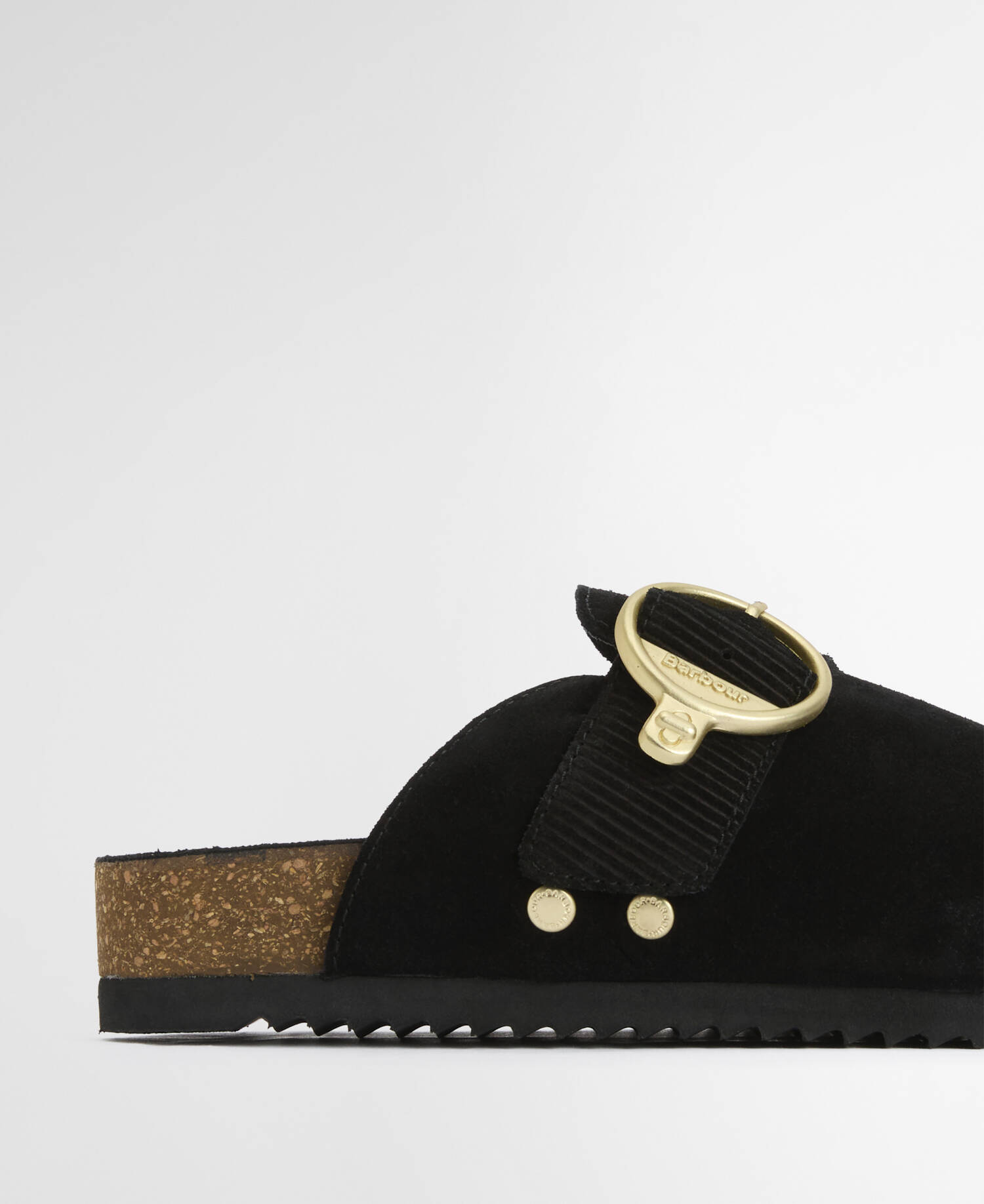 Kyra Closed Toe Sandal Black Suede image number 3