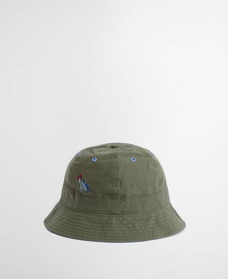Paul Smith Loves Barbour Domed Bucket Hat Khaki