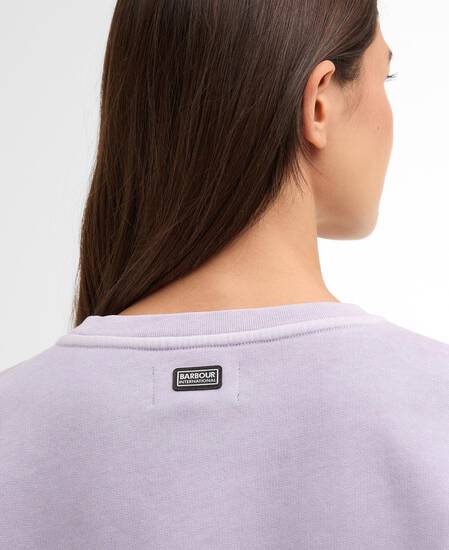 Lyra Crew Neck Jumper Washed Lilac Marble