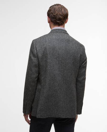 Blazer con motivo a spina di pesce Firth Moons Grey