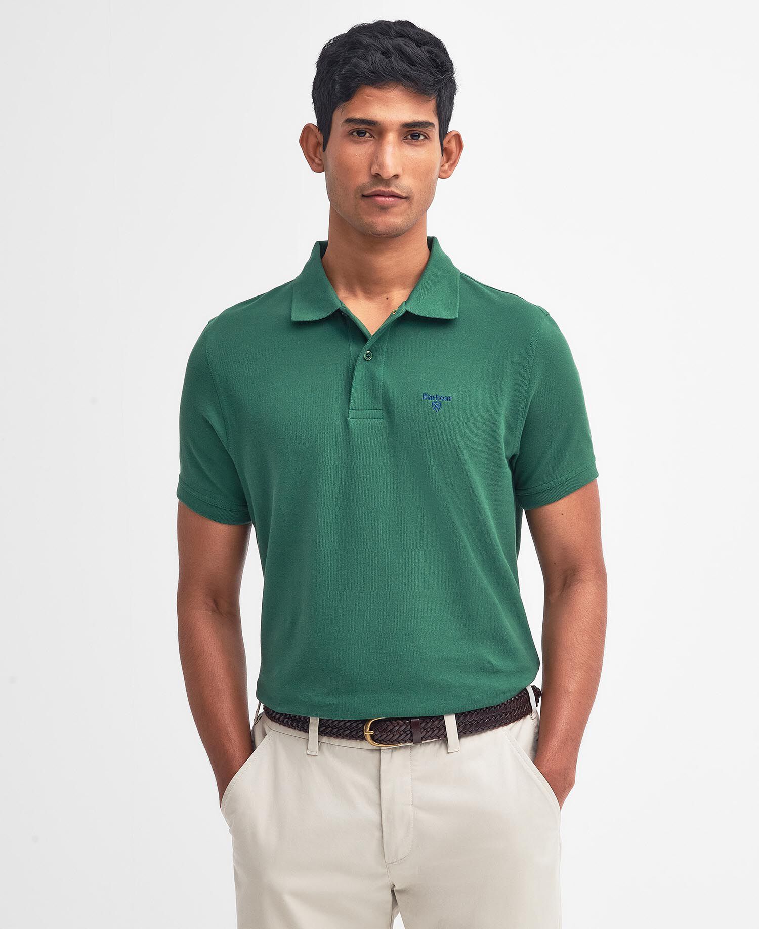 Lightweight Sports Short-Sleeved Polo Shirt Racing Green