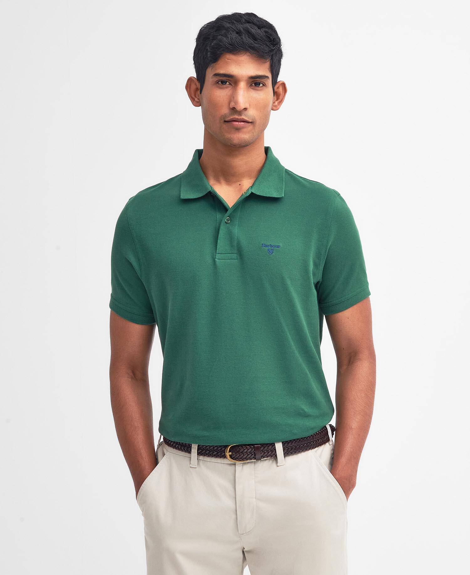 Lightweight Sports Short-Sleeved Polo Shirt Racing Green image number 0