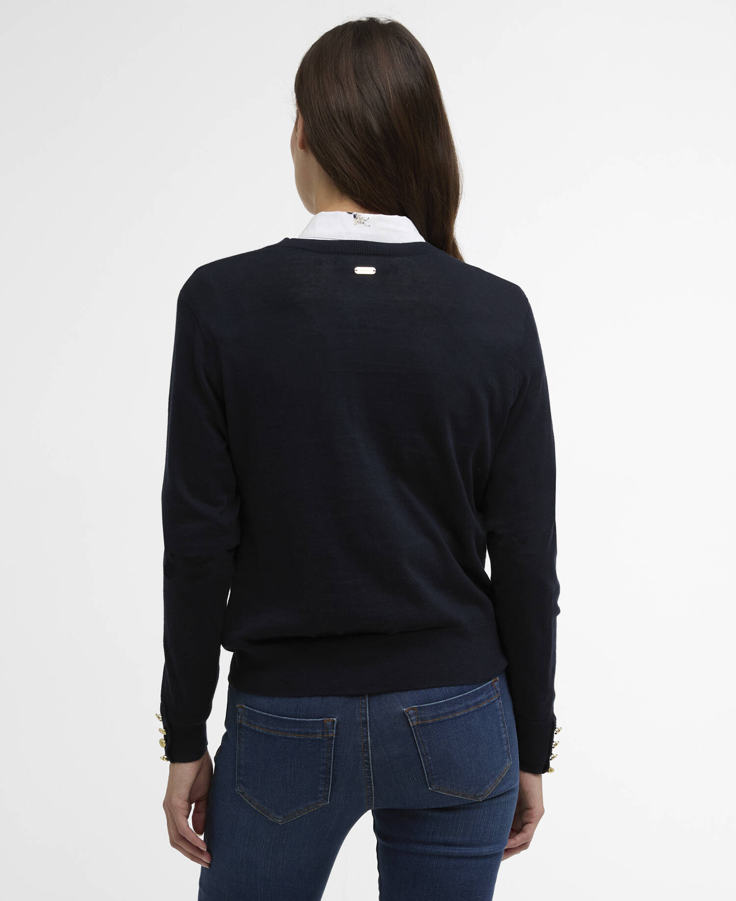 Clover Crew-Neck Jumper Navy image number 2