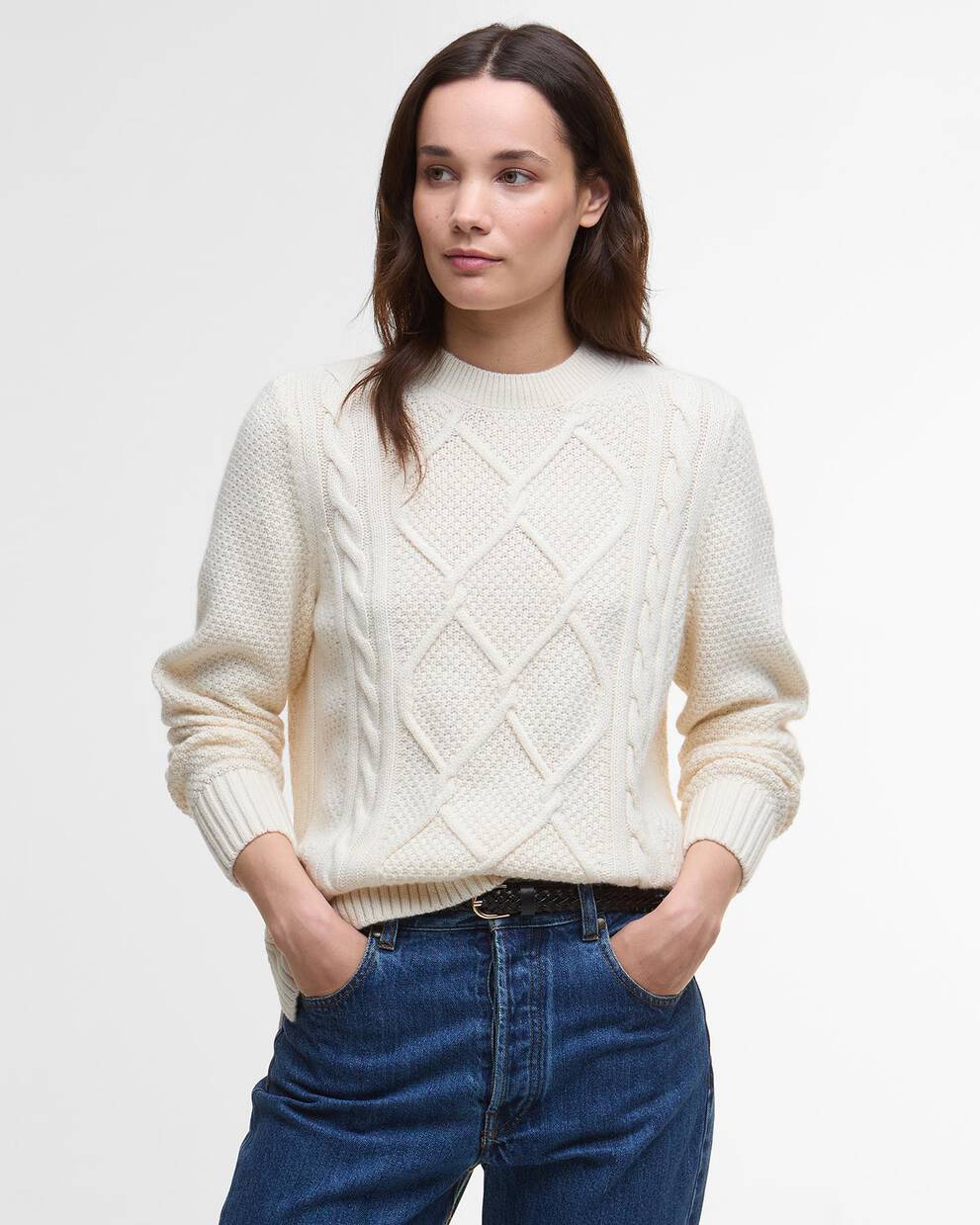 Burne Argyle Crew Neck Jumper